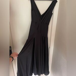 Fame partner x Free People black gown